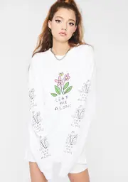 [NGOrder] White Leaf Me Alone Graphic Tee