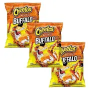 Cheetos Crunchy Cheese Buffalo Flavored Snack Chips 8.5oz 3 Bags