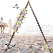 Wood Backdrop Ceremony Decoration Garden Wooden Arch Beach Arch Outdoor Wedding Decoration for Climbing Plant Wedding Party Birthday Party