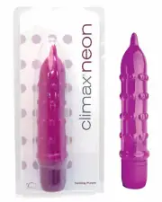Climax Gems Tickling Purple Flexible Purple Vibrator Bump Shaft Vibe Waterproof
