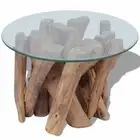 Coffee Table Solid Teak 60 cm vidaXL