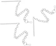 TOYANDONA 3pcs Patio Umbrella Pin Chain: Steel Patio Umbrella Fixing Pin Chain Replacement - Outdoor Sunshade Accessory For Fixing Stabilizing Garden Parasols