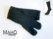 Japanese tabi split toe socks Sports Work Daily kimono flip flops BLACK 25-27cm