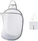 Mesh Collapsible Small Wall Laundry Basket, Hanging Hamper, 1 Classic