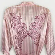 NWT Victorias Secret Satin Robe Backstage 2009 Fashion Show Butterfly Angel RARE