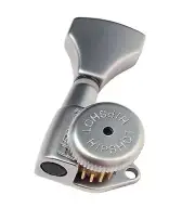 Genuine Hipshot 7 in-line Open Gear Satin Chrome Grip-Lock locking tuners NEW