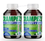 2x Crampeze Leg Cramps Muscle Spasms & Twitches Relief Magnesium 120 Cap=240
