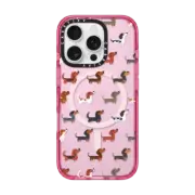 iPhone 16 Pro Impact Case MagSafe Compatible DACHSHUNDS (Clear)