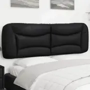 Headboard Cushion Bedroom Hanging Bed Back Cushion Black Faux Leather vidaXL vid