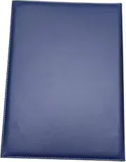 Homoyoyo Leather Certificate Folder Blue Certificate Blank Cover Protective Case for School Office Awards Display for Diplomas Achievements
