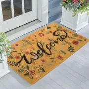 Floral Welcome-Doormats Front-Door - Spring Flower Home Decor Indoor-Mats Sum...