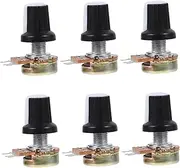 Healeved Ohm Potentiometer Knob Cap Taper Potentiometer Knobs for Electric Guitar 10pcs Set
