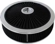 Aeroflow 14" X 5" Full Flow Assembly 5-1/8" 1-1/8" Drop , Chrome - AF2851-3070