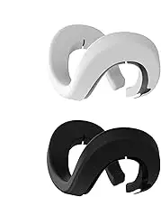 VR Silicone Face Cover - Facial Interface Cover Pad | Facial VR Face Pads, 2pcs Sweatproof Silicone Face Pad for Virtual Reality, Portable Washable & Anti-Leakage Lightproof VR Masque Accessories