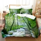 Rain Waterfalls Streams Duver /doona Cover Double Comfort Queen Bedding Set