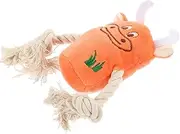 Mipcase Interactive Plush Dog Toy Cartoon Squeaky for Puppies Medium Dogs Easy to Clean