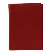 Pierre Cardin Slim Leather Passport Wallet Holder RFID Case Cover - Red