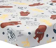 Lambs & Ivy Star Wars Signature Millennium Falcon 100% Cotton Fitted Crib Sheet
