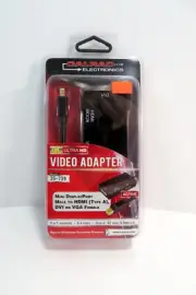 CALRAD Mini Display Port DP To HDMI DVI VGA Adapter MacBook Laptop PC Projector