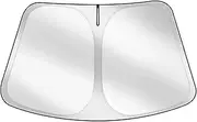 Sunshade Designed Compatible with Tesla Model 3/Y/X/S Exclusively Front Windshield Double Layer Light Blocking Fabric Foldable