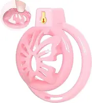 Sissy Yithuet Chastity Soft Cage Mini Pink Bondage Devices Penis Lock Tailored for Men TPE Material Anti Erection Training Protective Cage (Butterfly)