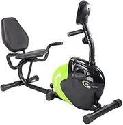 HMS Unisex's 17-06-005 5907695503043 Horizontal Exercise Bike, Black/Green, One Size