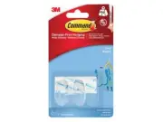 Command� - Clear Hooks with Clear Strips, Small (Pack 2)