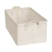 Portable Wardrobe Organizer Pullable Design Storage Basket Bamboo Cotton Box