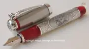 MONTEGRAPPA LIMITED EDITION L A TRAVIATA SOLID SILVER FOUNTAIN PEN SUPERB DESIGN