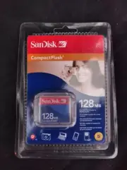 SanDisk CompactFlash 128 MB Memory Card (SDCFB-128-E10) - NEW!