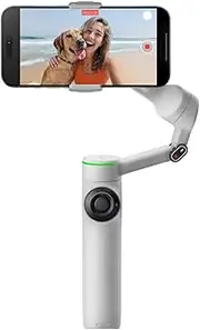 Insta360 Flow 2 Pro Smart Gimbal - Professional Phone Stabilizer with AI Tracking, Apple DockKit, 15x Active Zoom, Foldable Design, Grey