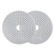 2pcs 5Inch 300 Grits Diamond Polishing Pad Wet/Dry for Stone Concrete Marble