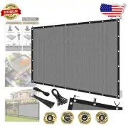 Light Grey 90% UV Protection Shade Cloth for Patio, Garden & Backyard - 6x8 FT
