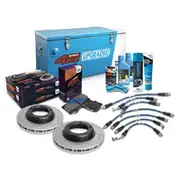 Bendix Ultimate 4WD Brake Upgrade Kit with 4 inch Lift with ABS to suit Toyota Land Cruise