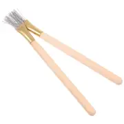 2 Pcs DIY Clay Tools Sculpting Texture Steel Brush Sculpturing