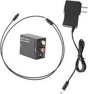 Digital to Analog Audio Converter Compact Optical to R Converter for Tv and DVD Supports Pdif Khz Sampling Durable Design