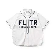 Filter017 FLTR 米白 Baseball Shirt 厚磅洗舊棒球衫 男女款 H6294【新竹皇家】
