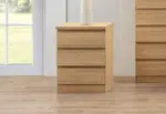 HOWARD 3 Drawer Bedside