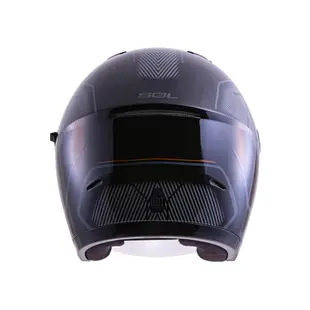 【SOL Helmets】SO-12開放式安全帽 (極光_黑/橘) ｜ SOL安全帽官方商城