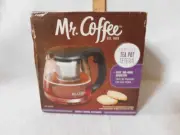 Mr. Coffee Tea Pot Glass Decanter Modern Design Brew Steep 1.2 Quart Zen Brew