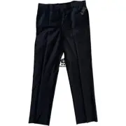 Brooks Brothers 346 Custom Tailored Mens Sz 40 Unhemmed Flat Front Striped Pants