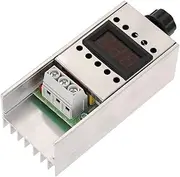 ViaGasaFamido AC220V 10000W High-Performance SCR Voltage Regulator Digital Display of Electronic Voltage Regulator Stripers with Heat Sink, Controller