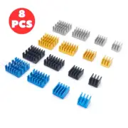 4-8 PCS Aluminum Heat Sink Cooling kit For Raspberry Pi 4B CPU RAM LAN USB NEW