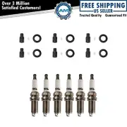 Ignition Coil Boots & Iridium Spark Plug Kit Set for Lexus Toyota
