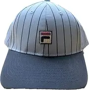 [FILA] Unisex Two Tone Striped Heritage Adjustable Baseball Cap hat with Embroidered Logo