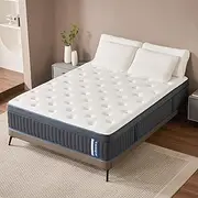 Full Mattress, Lechepus 14 Inch Hybrid Mattress, Medium Plush Gel Memory Foam and Pocket Springs Mattress in Box,Fiberglass Free, Medium Full Size Mattress for Back Pain Relief, 54" X 75" X 14"
