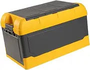 B Baosity 75 L Trunk Organizer Cargo Organizer with Lids Storage Organizer Storage Bins Accessories, Yellow