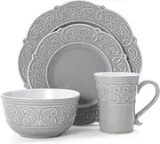 Pfaltzgraff Abby 16-Piece Dinnerware Set, Gray