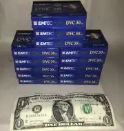 13 NEW Mini-Dv Video Cassette Blank Cassette Emtec Dvc-30 NOS Brand New Quality
