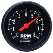 Autometer Z-Series Tachometer In Dash - 8,000 RPM, 2 1/16 Inch, AU2698